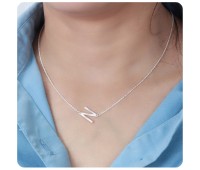 Letter N Silver Necklace SPE-5528